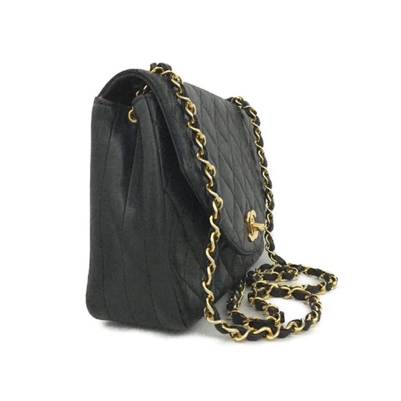 SOLD SOLD SOLD CHANEL Quilted Matelasse CC Logo Lambskin Chain Shoulder Bag - Picture 6 of 16